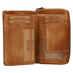 Dámská kožená peněženka LAGEN 931/D Caramel č.3