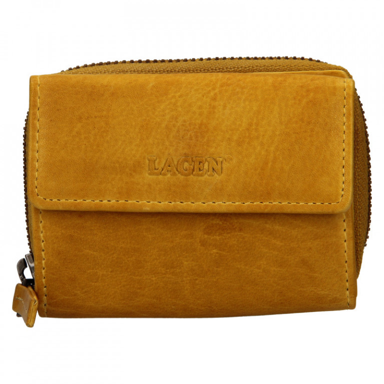 Dámská kožená peněženka LAGEN HB-10/18 Yellow