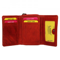 Dámská kožená peněženka Lagen JK-0721 Tomato č.3