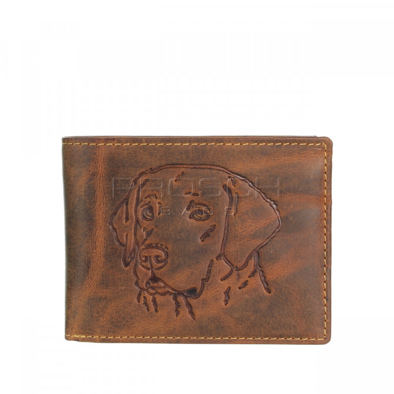 Kožená peněženka Greenburry 1705-Dog-25 hnědá