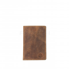 Kožené pouzdro na karty Greenburry 1592-25 hnědé č.1
