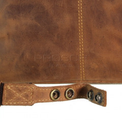 Kožená kabelka Greenburry 1584-25 hnědá č.13