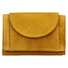 Dámská mini kožená peněženka LAGEN W-2030/D Yellow č.1
