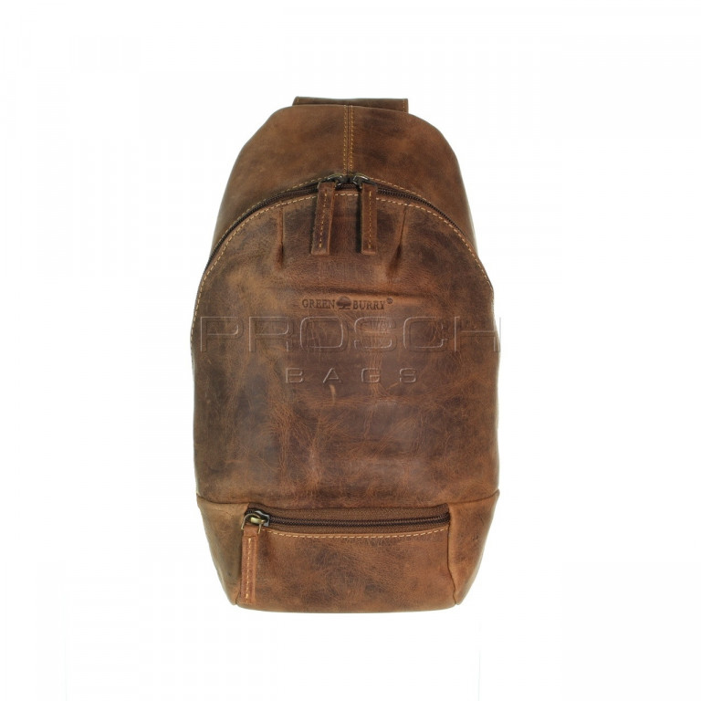 Kožený batůžek Greenburry 1612A-25 hnědý