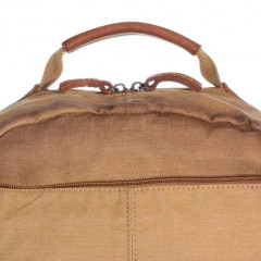 Plátěný batoh na notebook Greenburry 5908-24 camel č.5