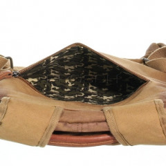Plátěný batoh na notebook Greenburry 5908-24 camel č.14