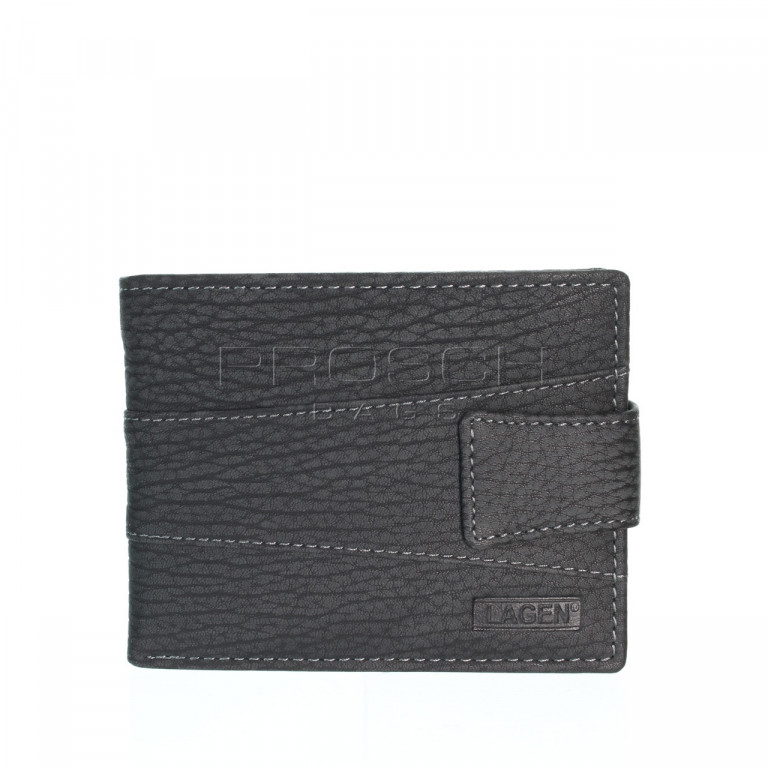 Pánská kožená peněženka LAGEN V-98/W černá