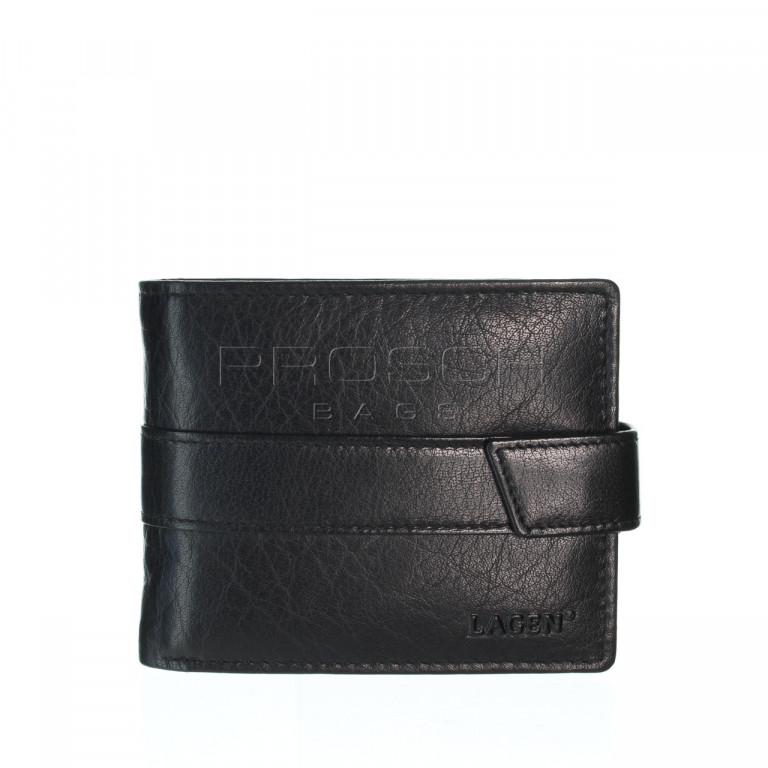 Pánská kožená peněženka LAGEN V-03 Black