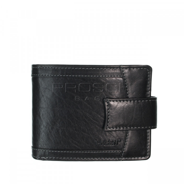 Pánská kožená peněženka LAGEN V-06/T černá