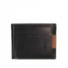 Pánská kožená peněženka LAGEN 615196 černá/tan č.1