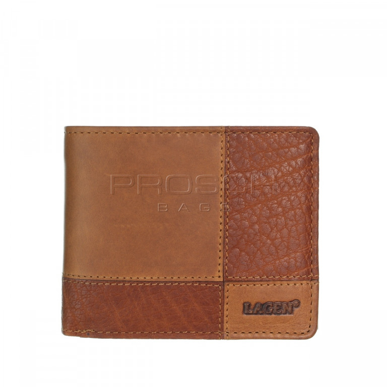 Pánská kožená peněženka LAGEN 2108/V hnědá