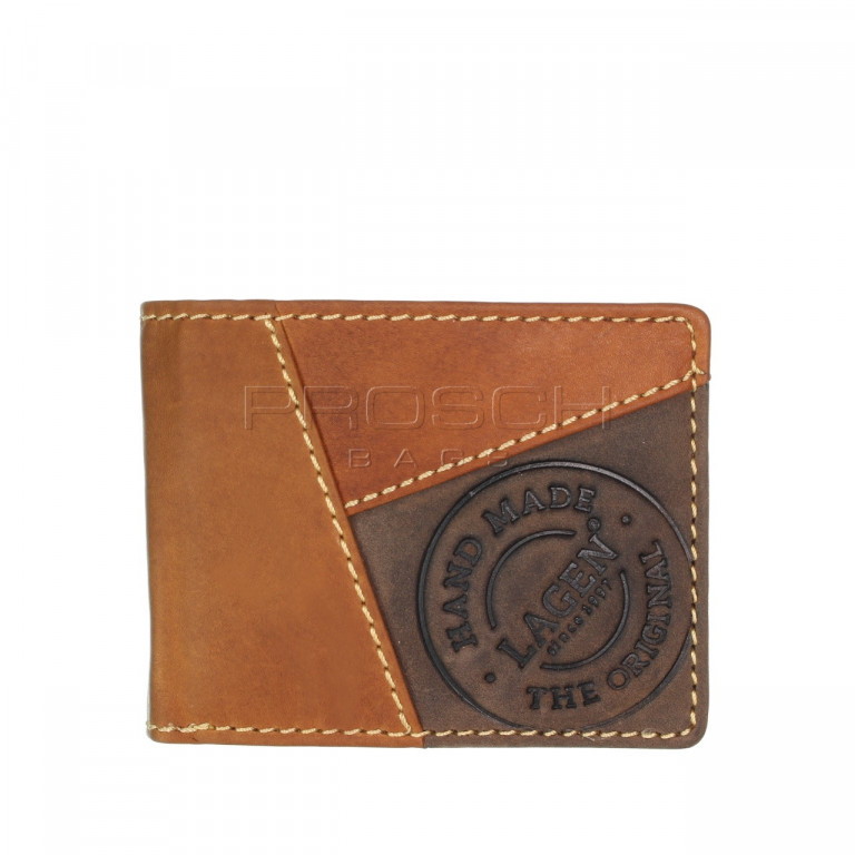 Pánská kožená peněženka LAGEN 511451 tan