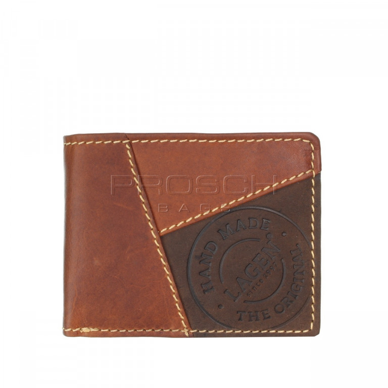 Pánská kožená peněženka LAGEN 51148 tan