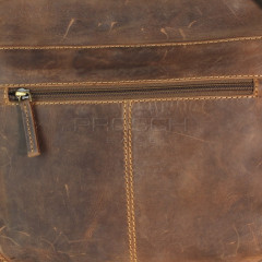 Kožená kabelka Greenburry 1638-Stag-3 hnědá č.7