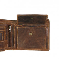 Kožená peněženka Greenburry 1796-25 hnědá č.12
