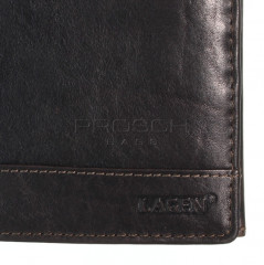 Kožená peněženka LAGEN V-76/T tmavě hnědá č.5