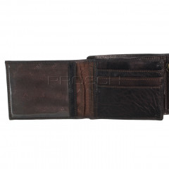 Kožená peněženka LAGEN V-76/T tmavě hnědá č.7