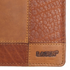 Pánská kožená peněženka LAGEN 2108/V hnědá č.5