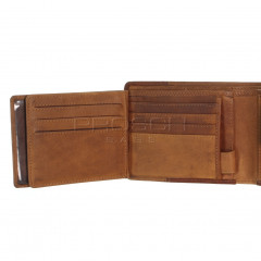 Pánská kožená peněženka LAGEN 2108/V hnědá č.8