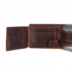 Pánská kožená peněženka Lagen 6535 Brown č.6
