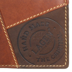 Pánská kožená peněženka LAGEN 51148 tan č.5
