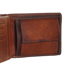 Pánská kožená peněženka LAGEN 51148 tan č.8