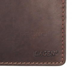 Pánská kožená peněženka LAGEN 511461 hnědá č.5