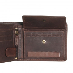 Pánská kožená peněženka LAGEN 511461 hnědá č.9