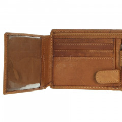 Pánská kožená peněženka LAGEN 511461 tan č.7