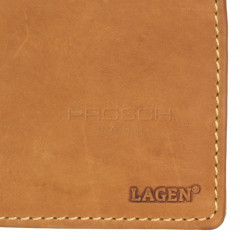 Pánská kožená peněženka LAGEN 511461 tan č.5