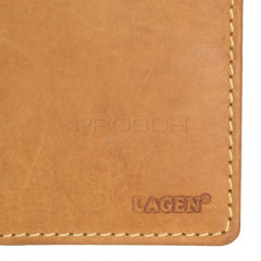 Pánská kožená peněženka LAGEN 511462 tan č.5