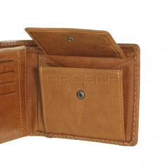 Pánská kožená peněženka LAGEN 511462 tan č.9