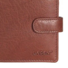 Pánská kožená peněženka LAGEN E-1036 hnědá č.5