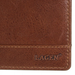 Pánská kožená peněženka LAGEN LM-64665/T tan č.5