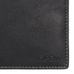 Pánská kožená peněženka Lagen TP-802 Black č.5