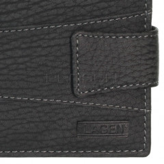 Pánská kožená peněženka LAGEN V-98/W černá č.5