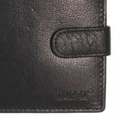 Pánská kožená peněženka LAGEN W-2006 černá č.4