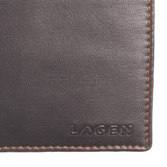 Pánská kožená peněženka Lagen TP-802 Dark Brown č.5