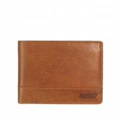 Kožená peněženka LAGEN LM-64665/V hnědá č.1