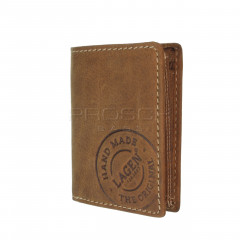Pánská kožená peněženka LAGEN 5096/C hnědá č.2
