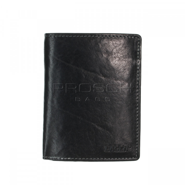 Pánská kožená peněženka LAGEN 2001/T černá
