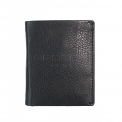 Pánská slim kožená peněženka Lagen 50620 Blck/Blue č.1