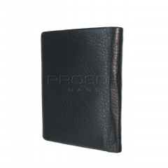 Pánská slim kožená peněženka Lagen 50620 Blck/Blue č.4