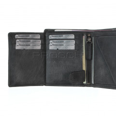 Pánská kožená peněženka LAGEN 522/A šedá č.7