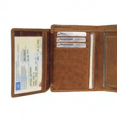 Pánská kožená peněženka LAGEN 5096/C hnědá č.6
