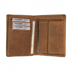 Pánská kožená peněženka LAGEN 5096/C hnědá č.5