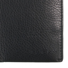 Pánská slim kožená peněženka Lagen 50620 Blck/Blue č.5