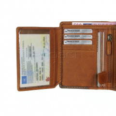 Pánská kožená peněženka LAGEN 51145 tan č.7