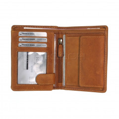 Pánská kožená peněženka LAGEN 51145 tan č.6