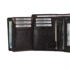 Pánská kožená peněženka LAGEN V-27/T tm. hnědá č.8